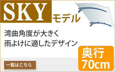 SKYモデルのひさし