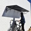 ポリカーボネートの屋根を家の外壁に取り付けて自転車置き場の屋根が作れます